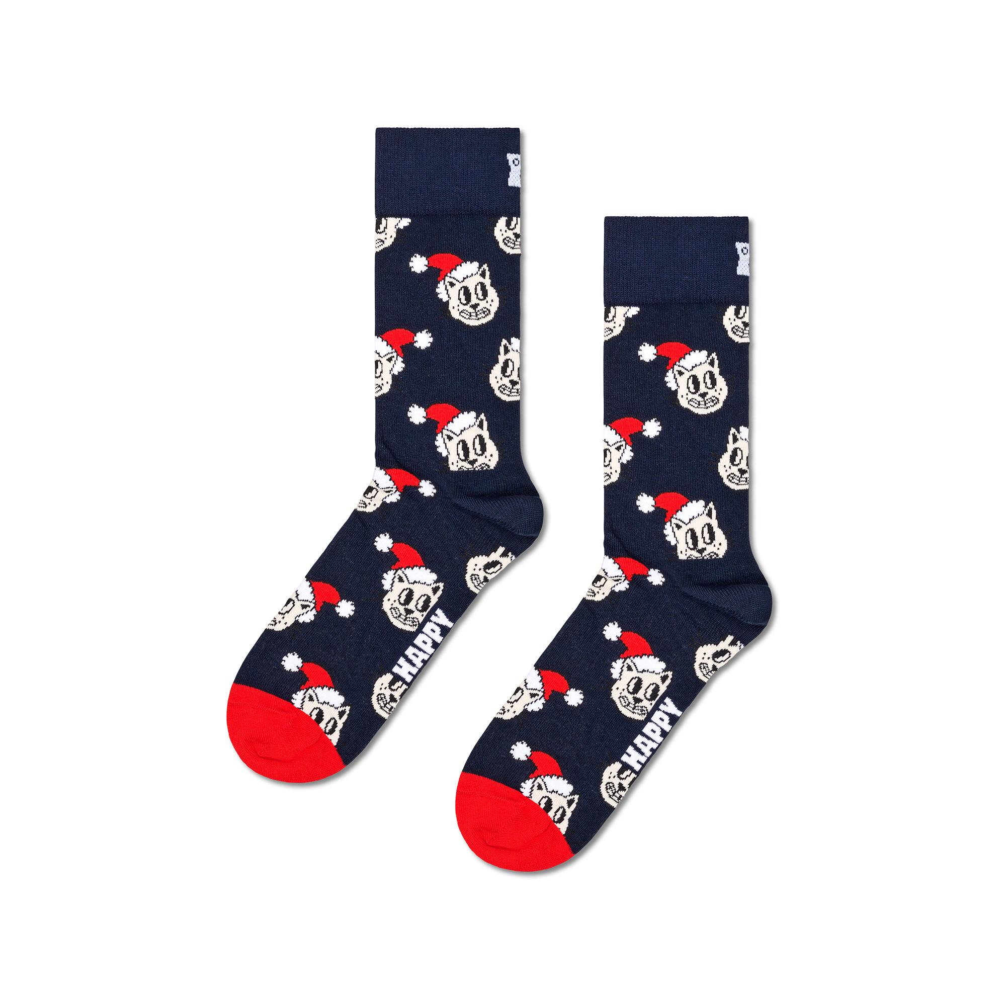 Happy Socks Holiday Cat Sock Chaussettes 