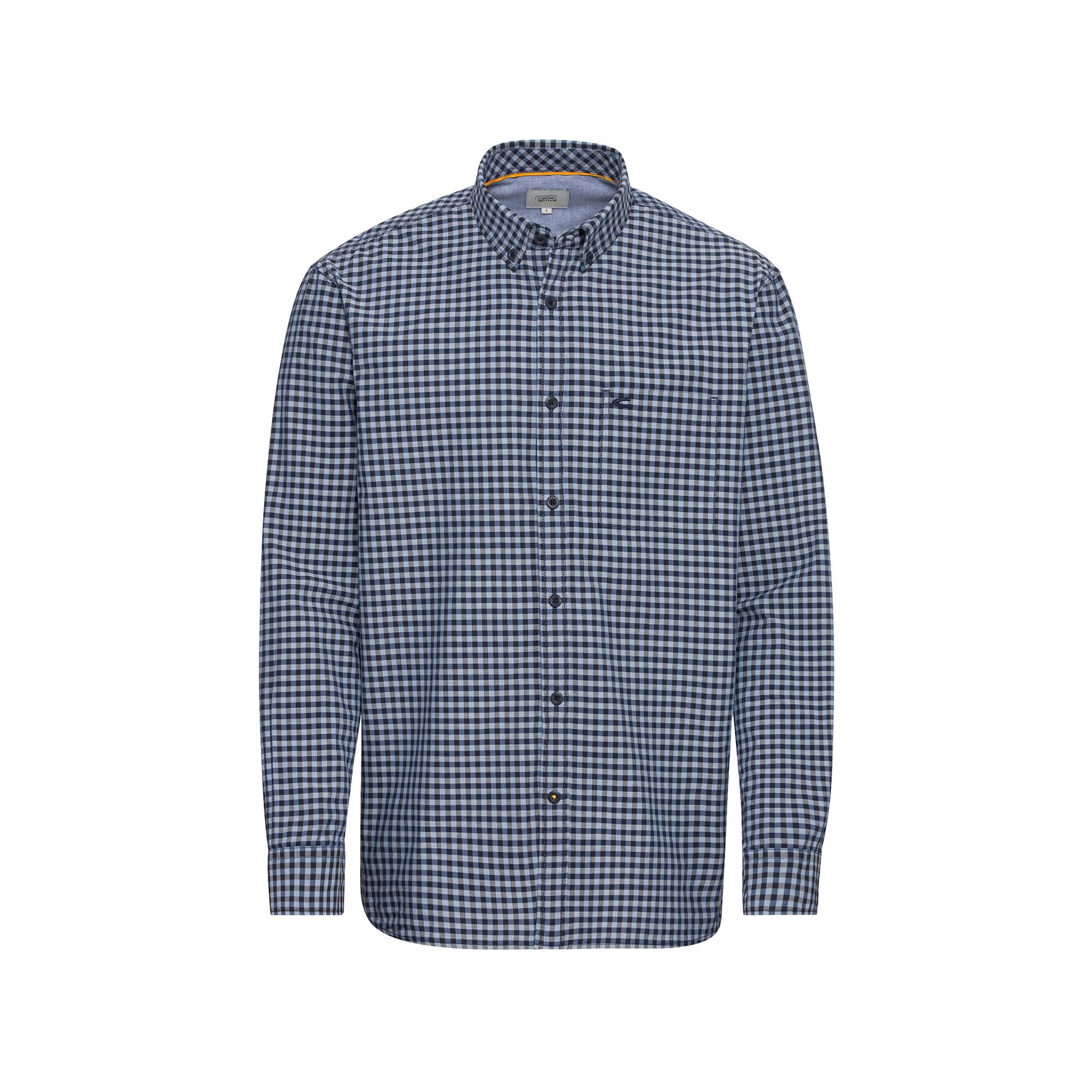 camel active Camicia a Quadri Maniche Lunghe  