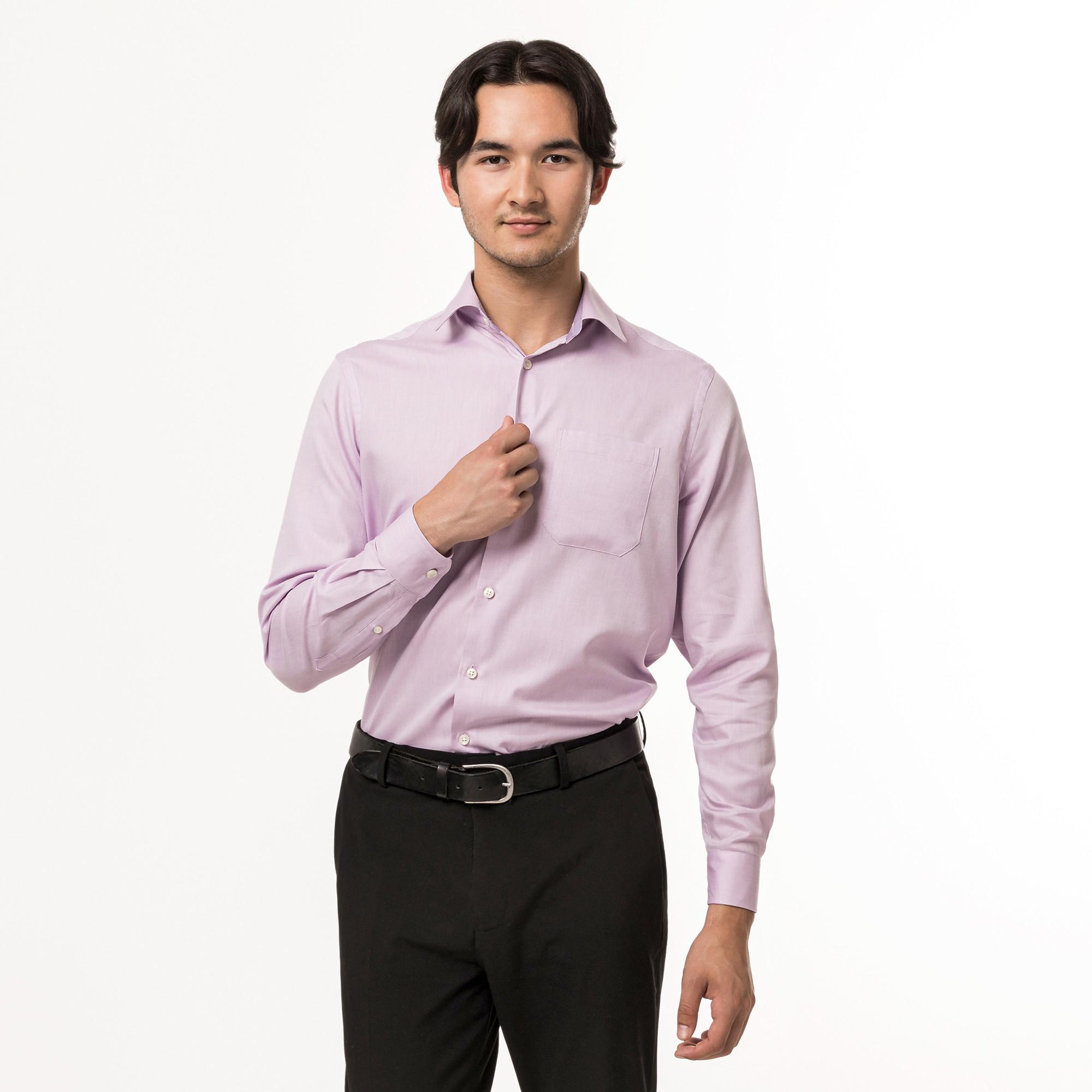 Image of Hemd, Classic Fit, Langarm Herren Lila L
