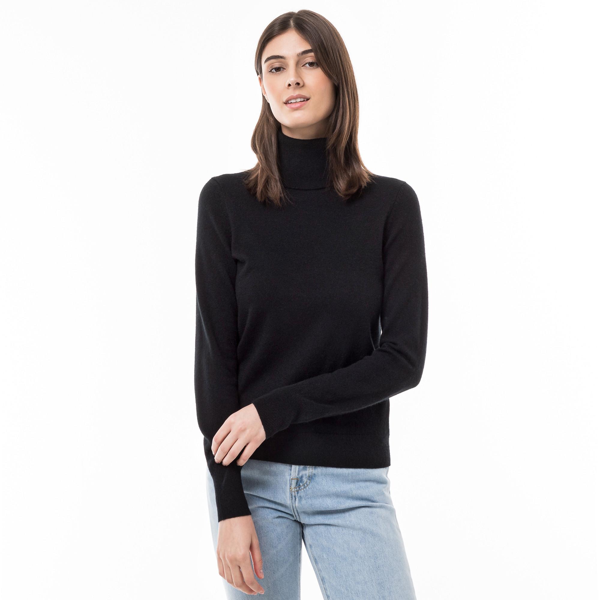 Manor Woman  Bio-Cashmere Pullover, Rollkragen 