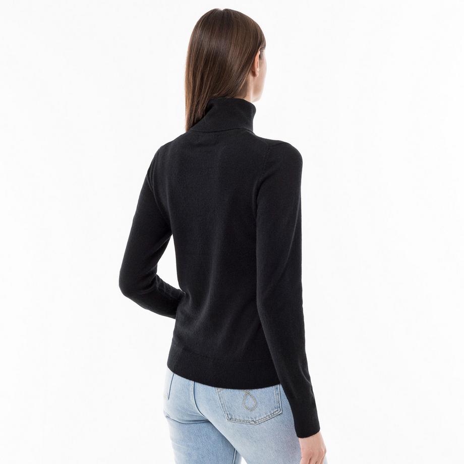 Manor Woman Bio-Cashmere Rollkragen Pullover  