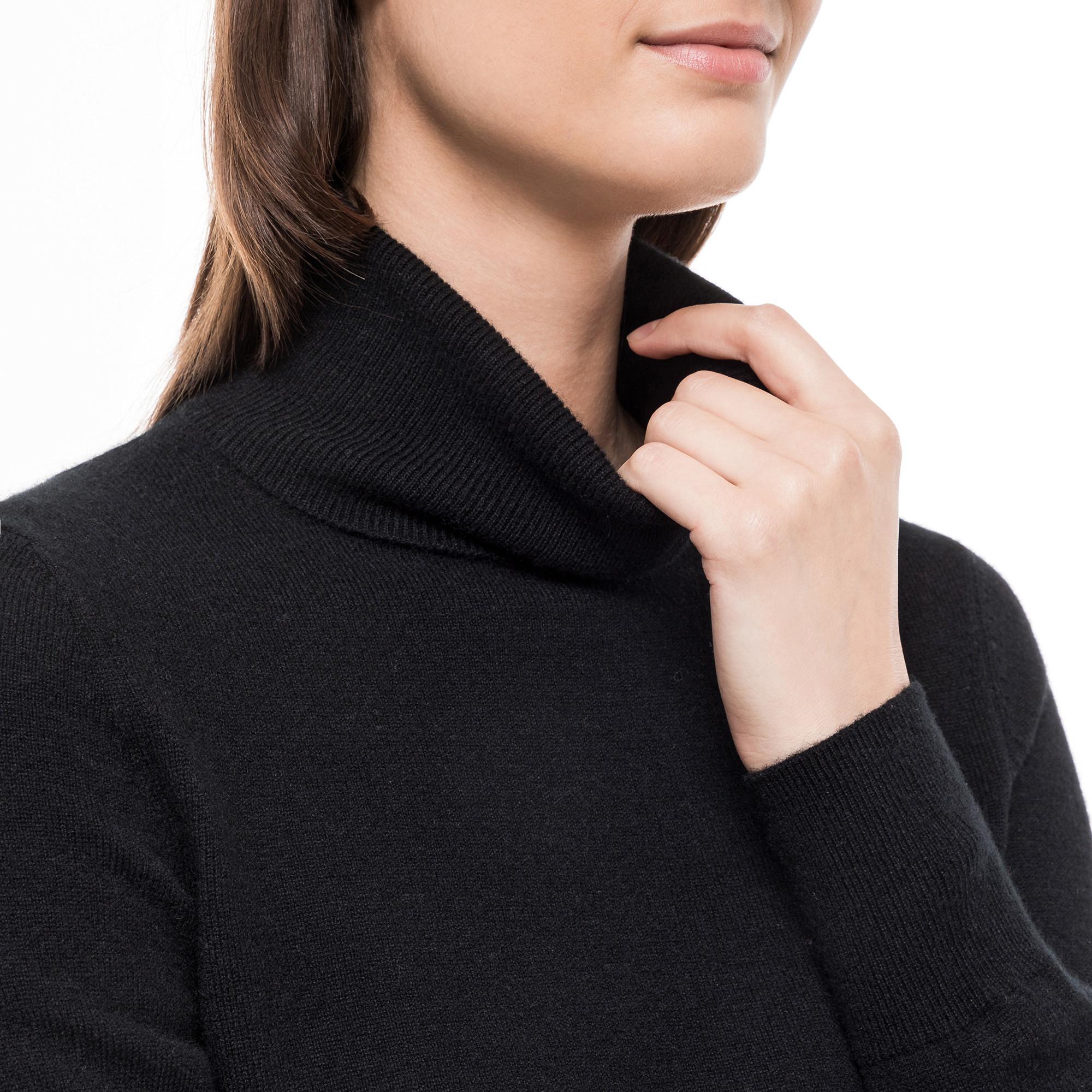 Manor Woman  Bio-Cashmere Pullover, Rollkragen 