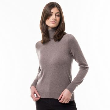 Pull en cachemire bio, col roulé