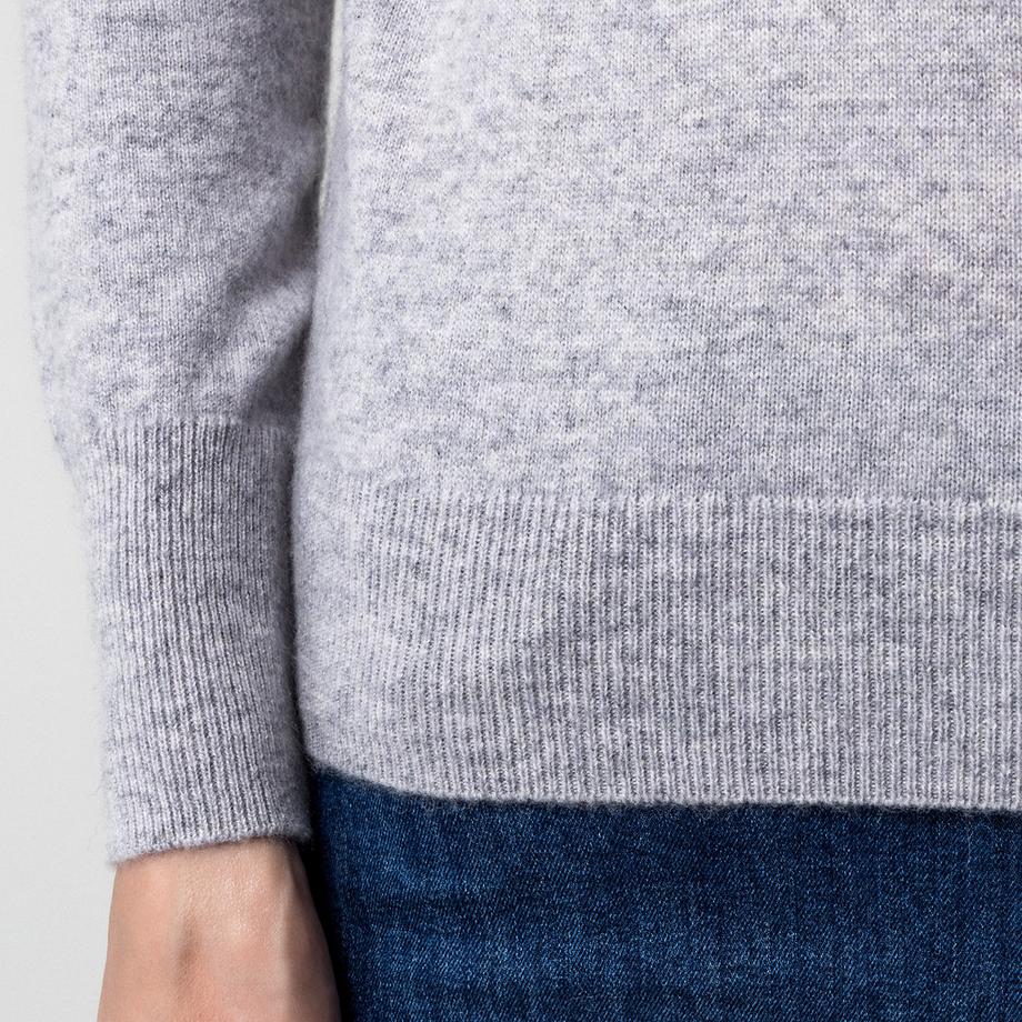 Manor Woman Pull en cachemire bio col roulé  