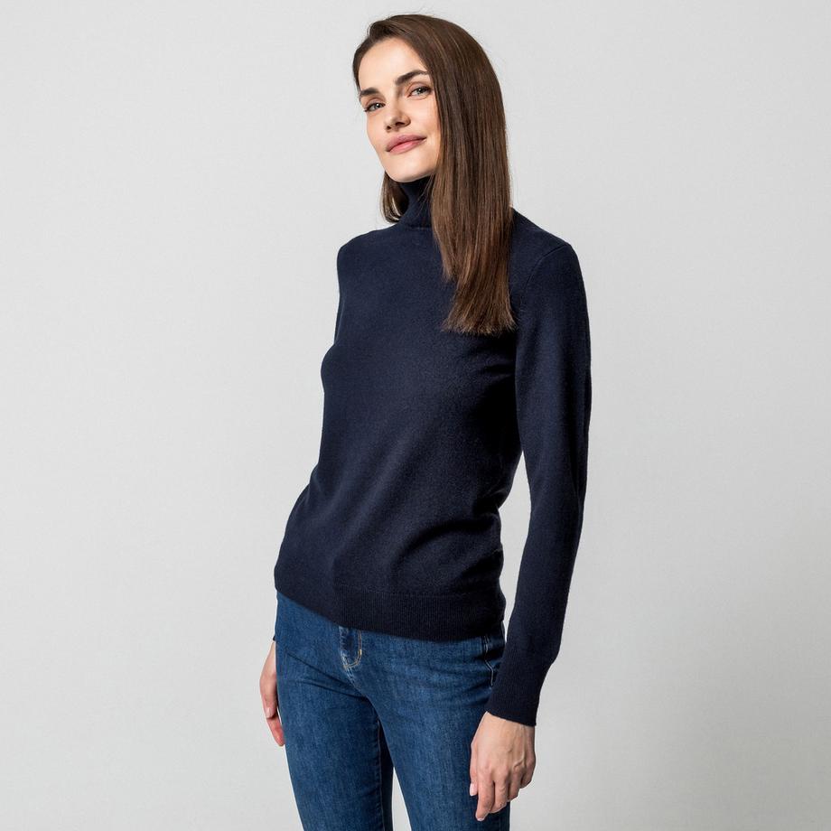 Manor Woman Bio-Cashmere Rollkragen Pullover  