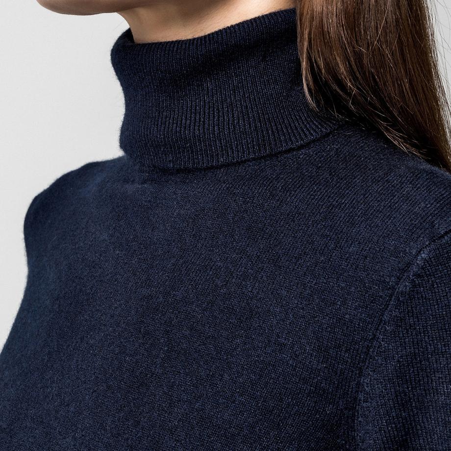 Manor Woman Bio-Cashmere Rollkragen Pullover  