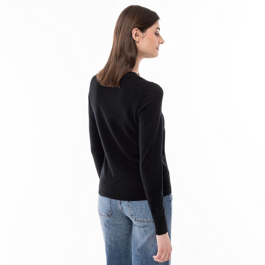 Manor Woman Bio-Cashmere Pullover Rundhals  