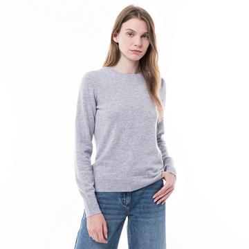 Bio-Cashmere Pullover, Rundhals