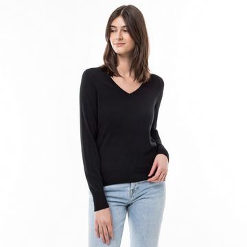 Bio-Cashmere Pullover, V-Neck