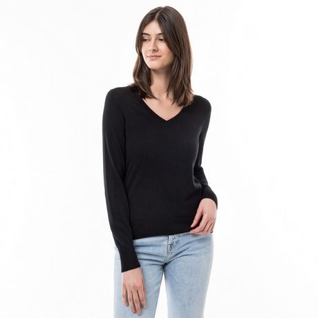 Manor Woman  Bio-Cashmere Pullover, V-Neck 