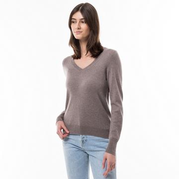 Pull en cachemire bio, col V