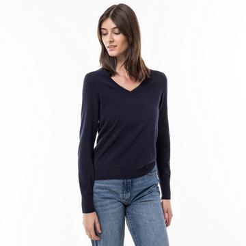 Pull en cachemire bio, col V