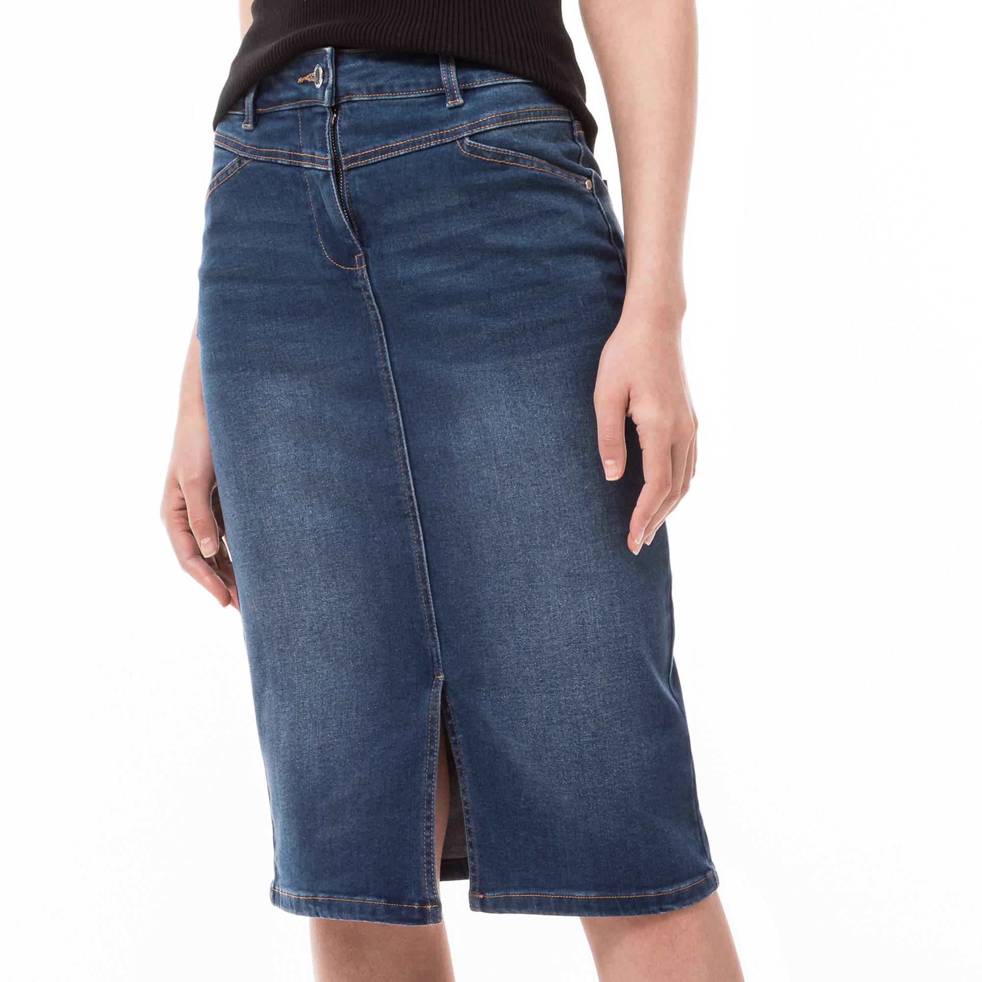 Image of Rock Damen Blau Denim 36