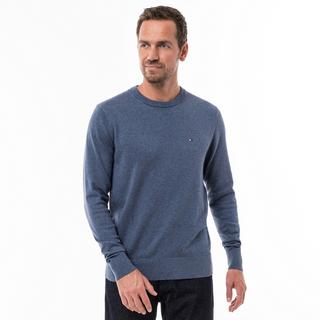 TOMMY HILFIGER Pima Bio Baumwolle Kaschmir Rundhals Pullover  