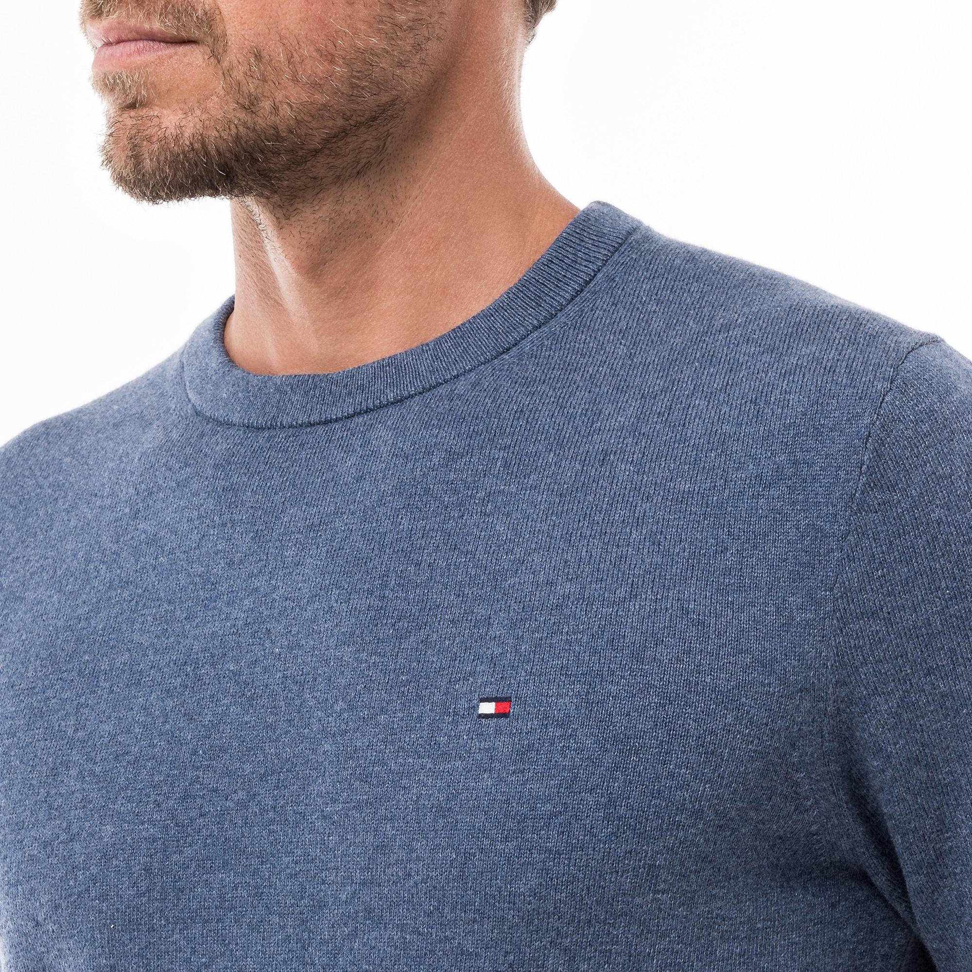 TOMMY HILFIGER Pima Cotone Biologico Cashmere Girocollo Pullover  