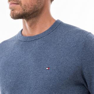 TOMMY HILFIGER Pima Bio Baumwolle Kaschmir Rundhals Pullover  