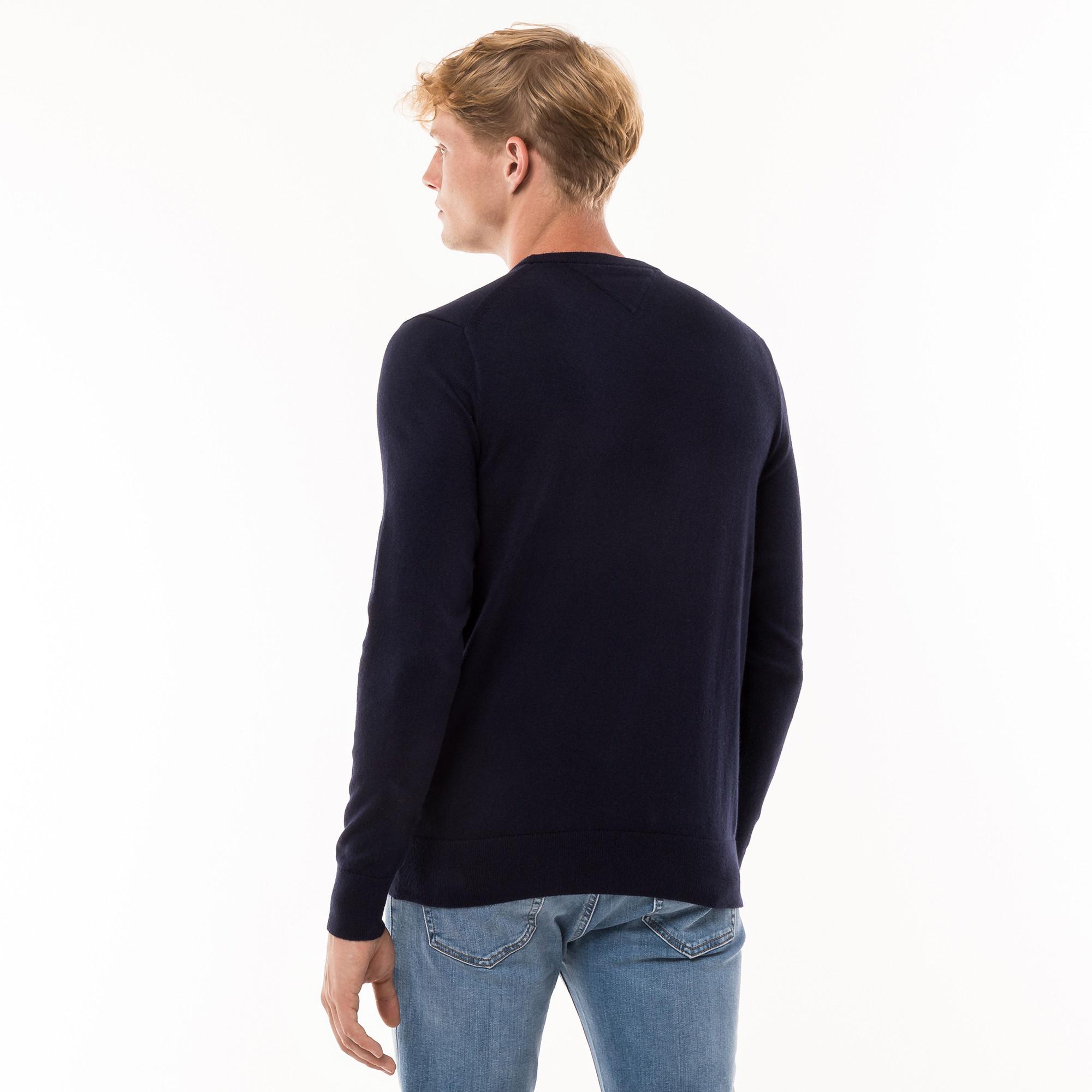 TOMMY HILFIGER Pima Cotone Biologico Cashmere Girocollo Pullover  