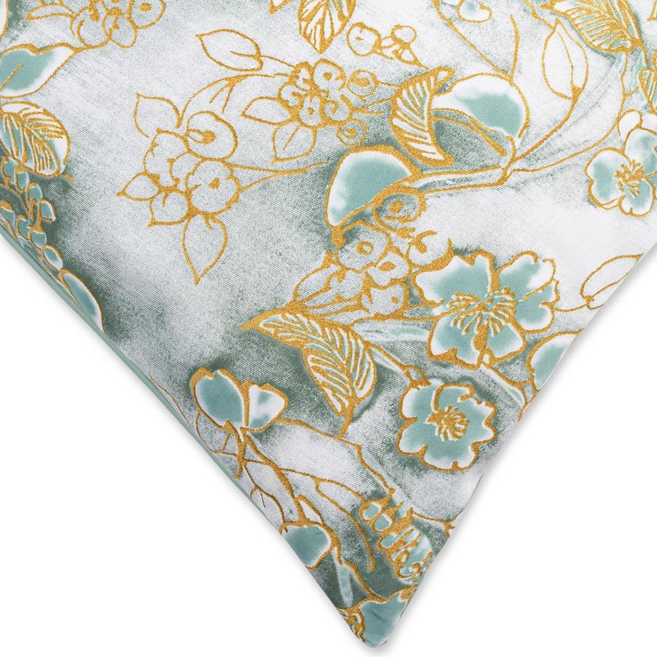 FAZZINI Chinoiserie Motif Floral Taie d'oreiller  