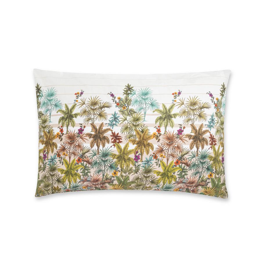 FAZZINI Kerala Taie d'oreiller imprimé tropical  