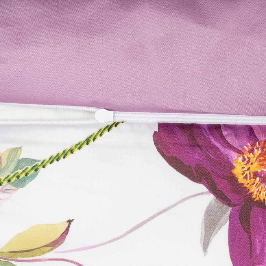 FAZZINI Ricamo Federa con motivo floreale  