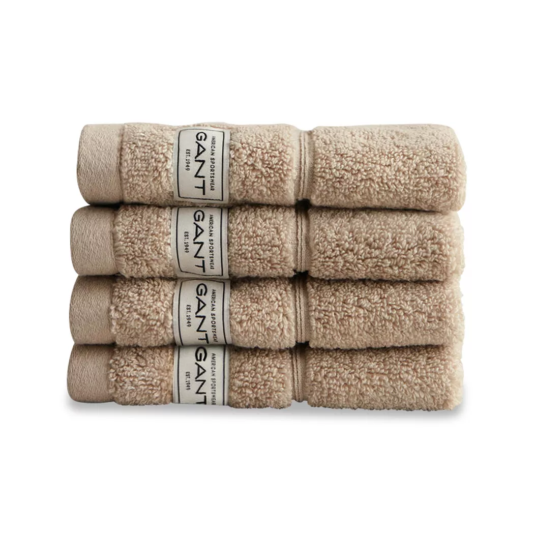 Gant 4er-Set Seiftuch Sand 30x30cm