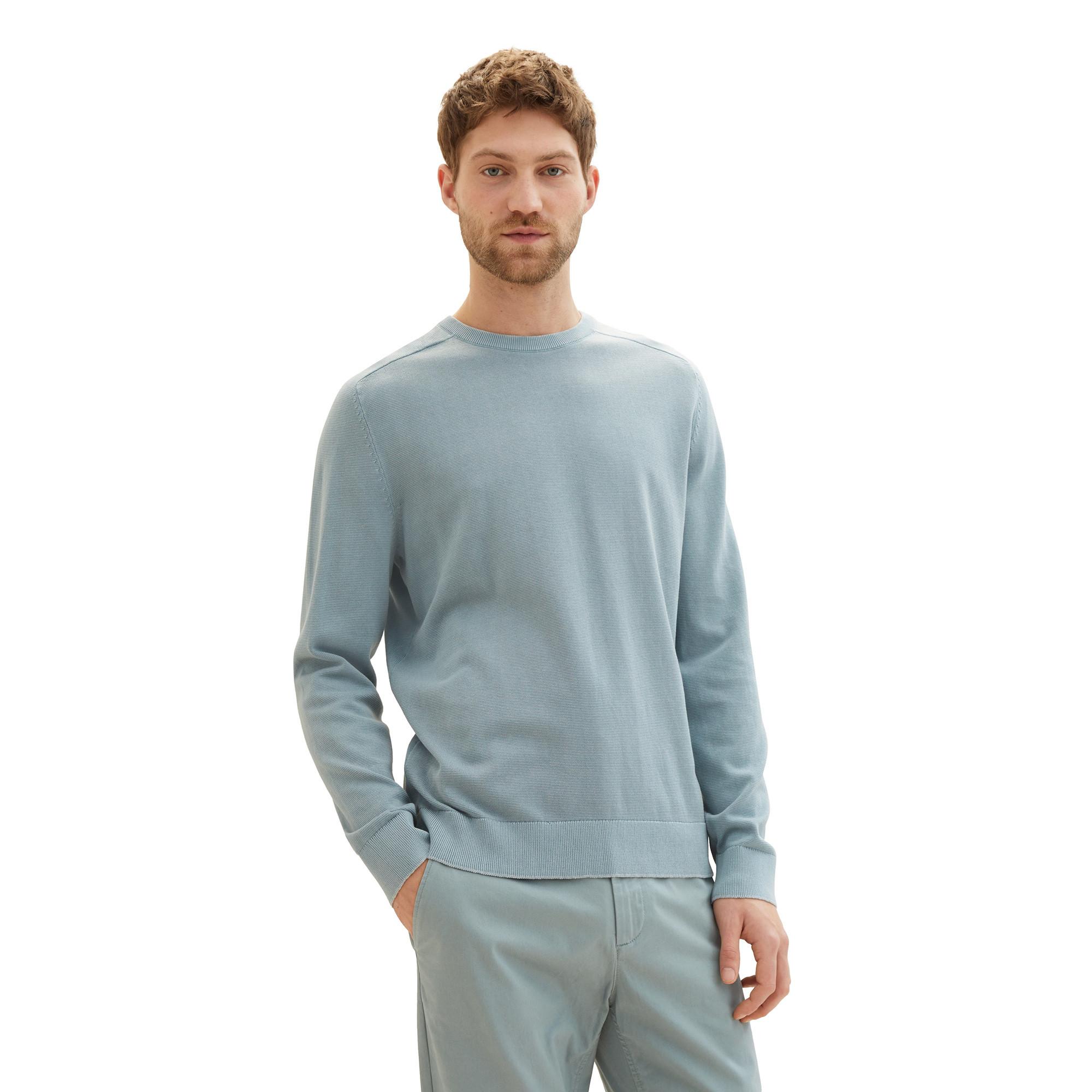 Image of Pullover Herren Grau-Blau L
