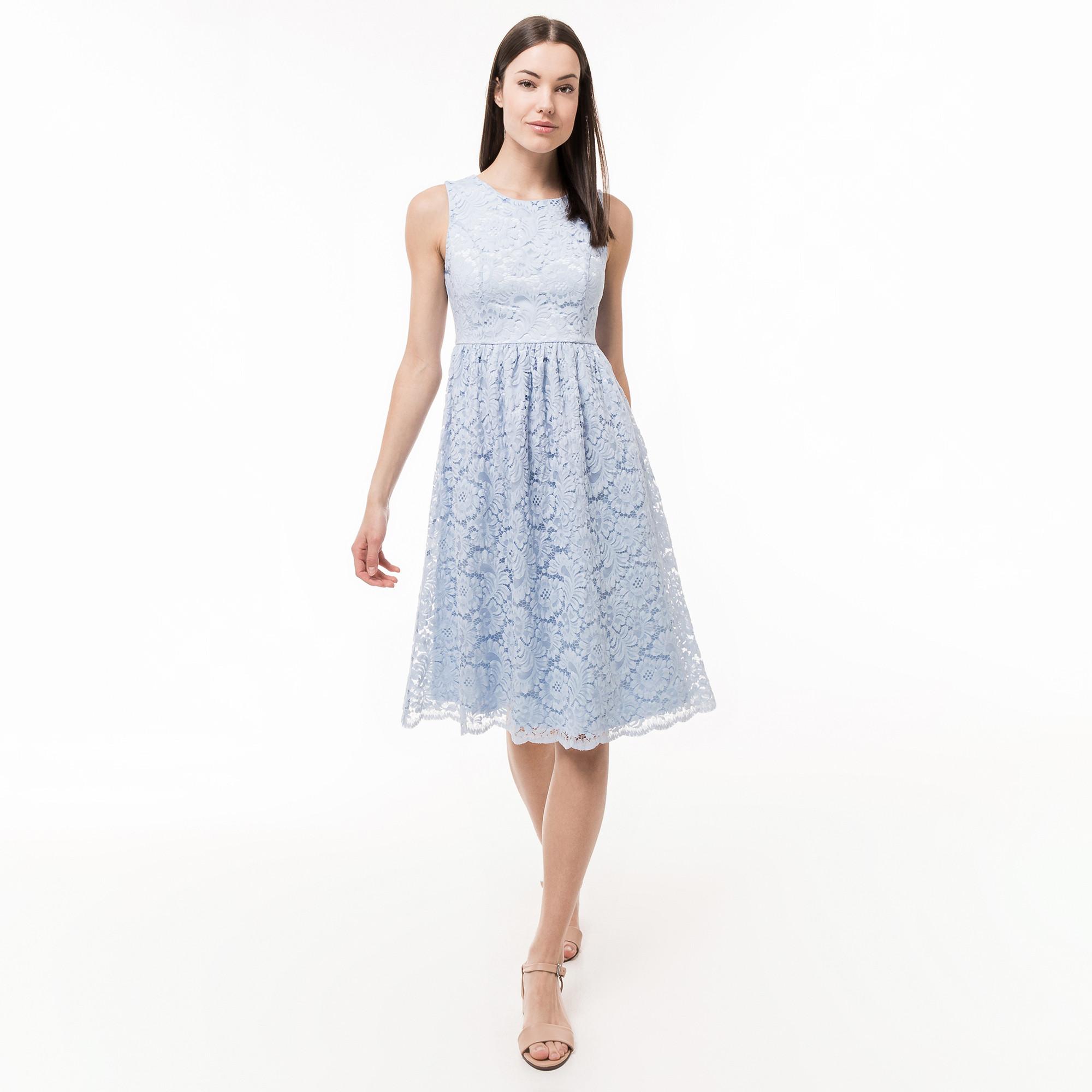 Image of Freizeitkleid, Ärmellos Damen Hellblau 34