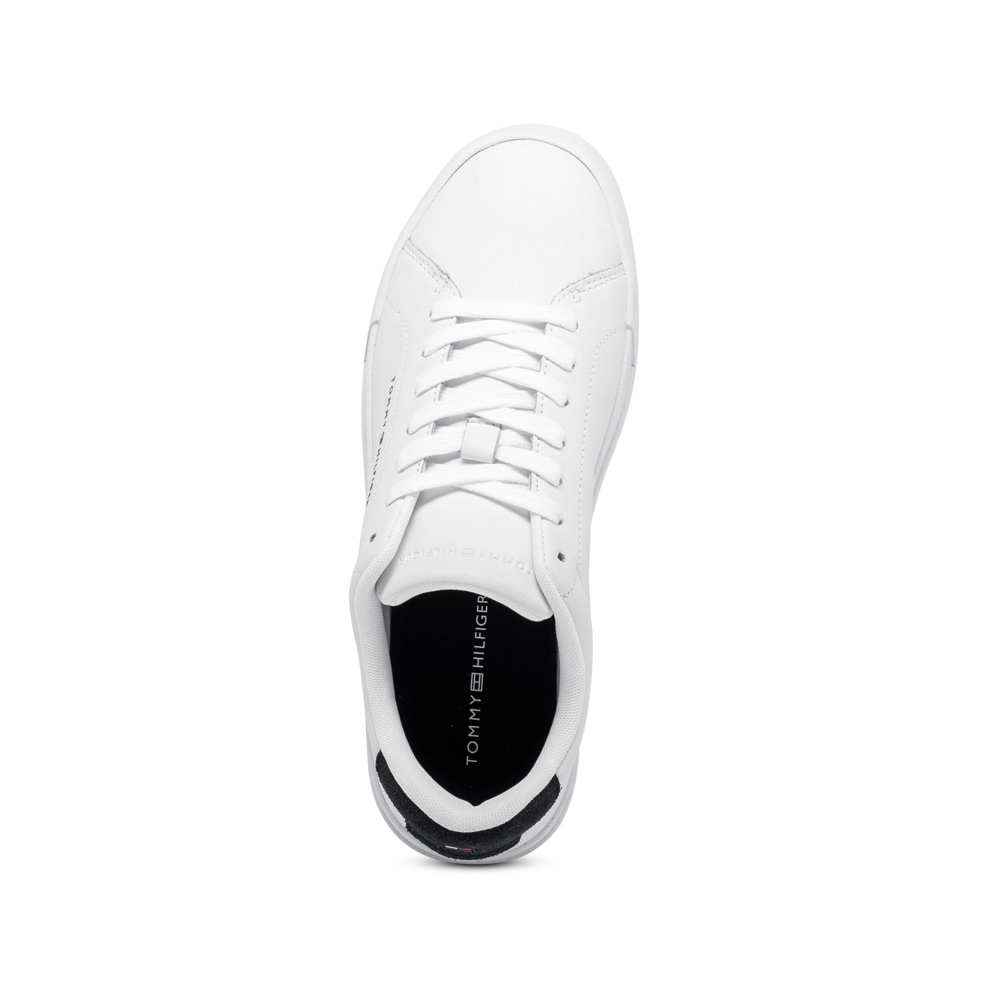 TOMMY HILFIGER TH COURT LEATHER GRAINESS Sneakers, Low Top 