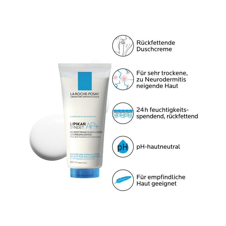 LA ROCHE POSAY  Lipikar Syndet AP+ Crema Doccia Idratante Detergente Corpo 