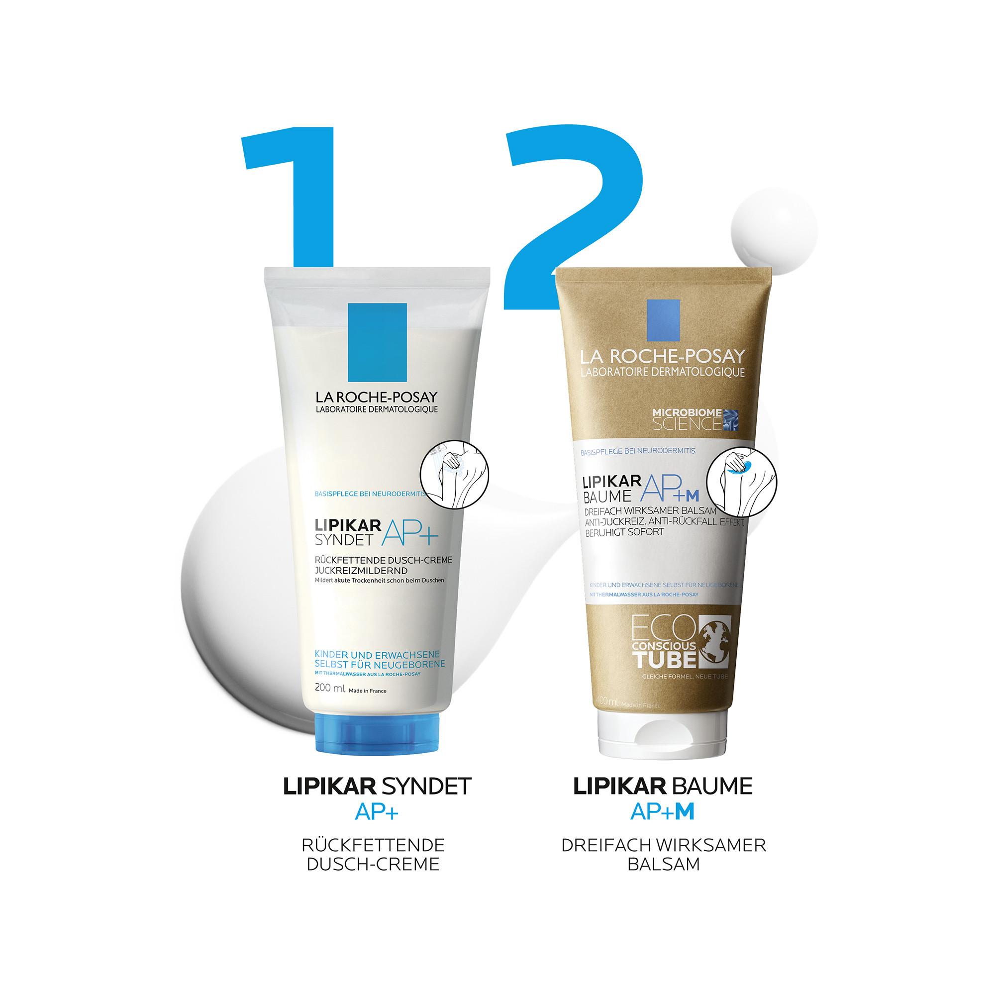 LA ROCHE POSAY  Lipikar Syndet AP+ Crème de douche relipidante nettoyage du corps 