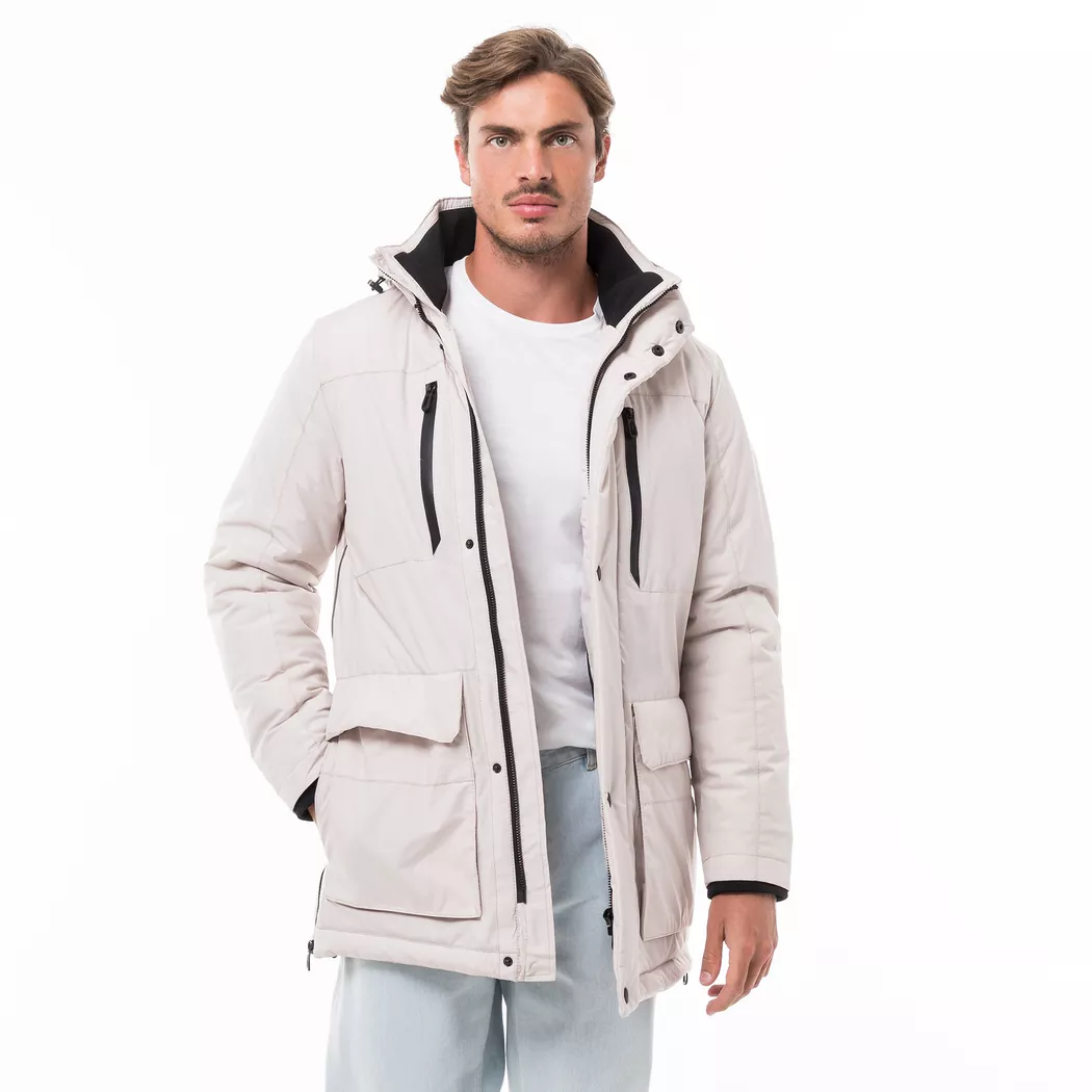 Manor Man - Parka, für Herren, Ecru, Größe XL