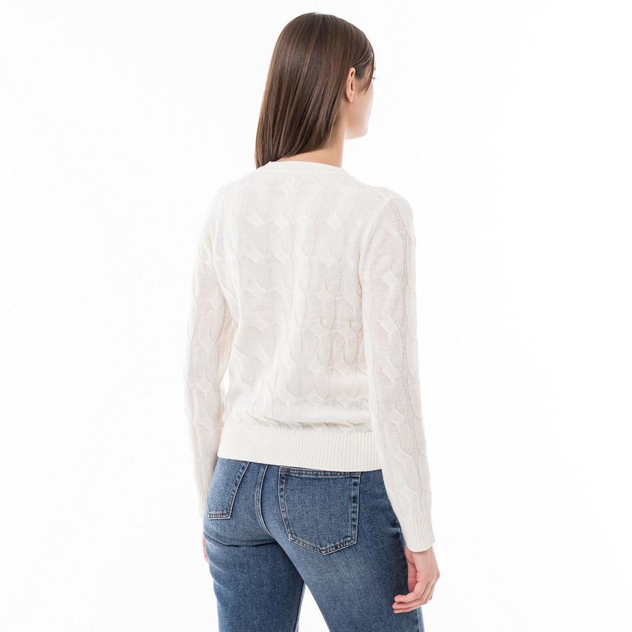 TOMMY HILFIGER Zopfmuster Pullover  