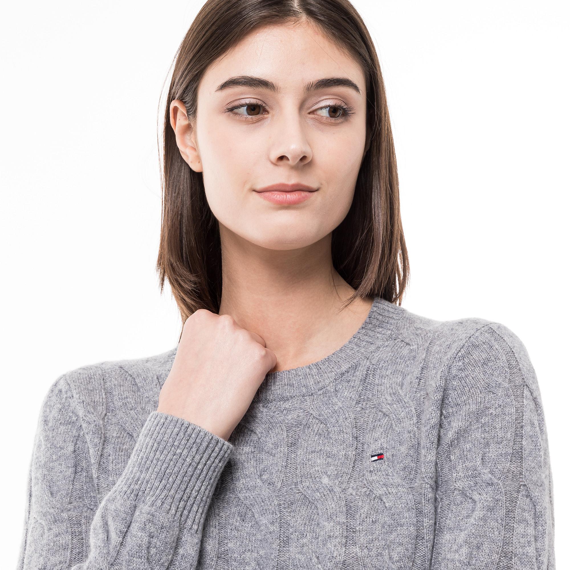 TOMMY HILFIGER Zopfmuster Regular Fit Pullover  
