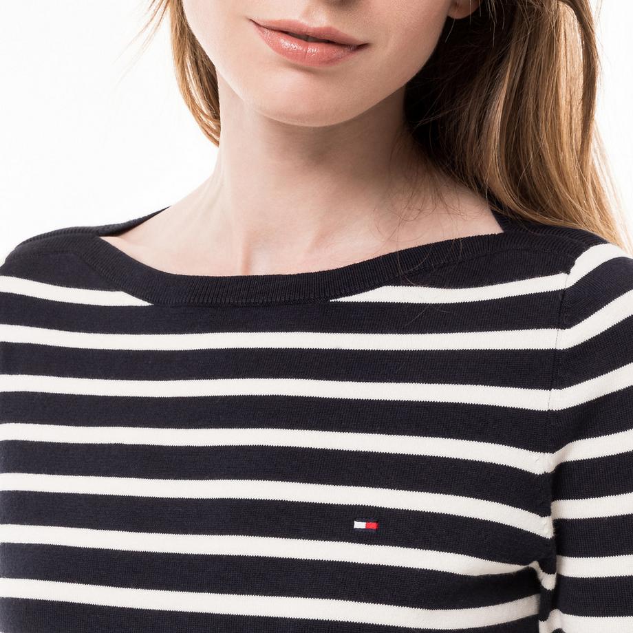 TOMMY HILFIGER Pull Encolure Bateau Manches Raglan  