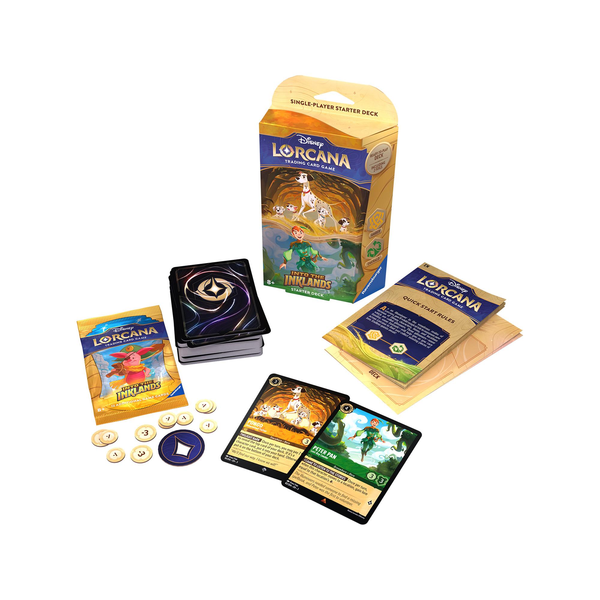 Ravensburger  Lorcana Into the Inklands – Starter Deck, EN, assortiment aléatoire 