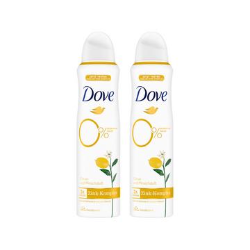 Parfum citrus et pêche 0% sels d'aluminium avec complexe de zinc Déodorant Spray Duo