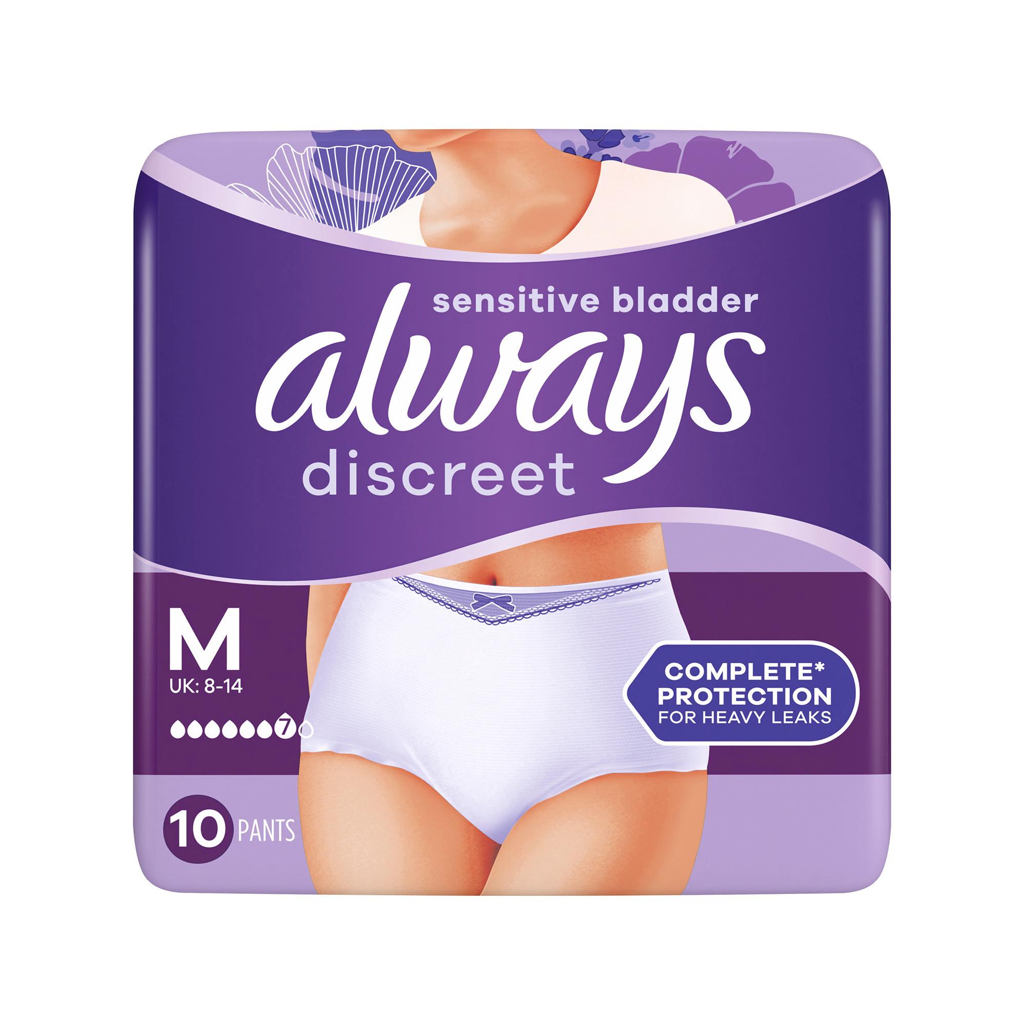 always  Discreet Incontinence Pants Plus M 10 