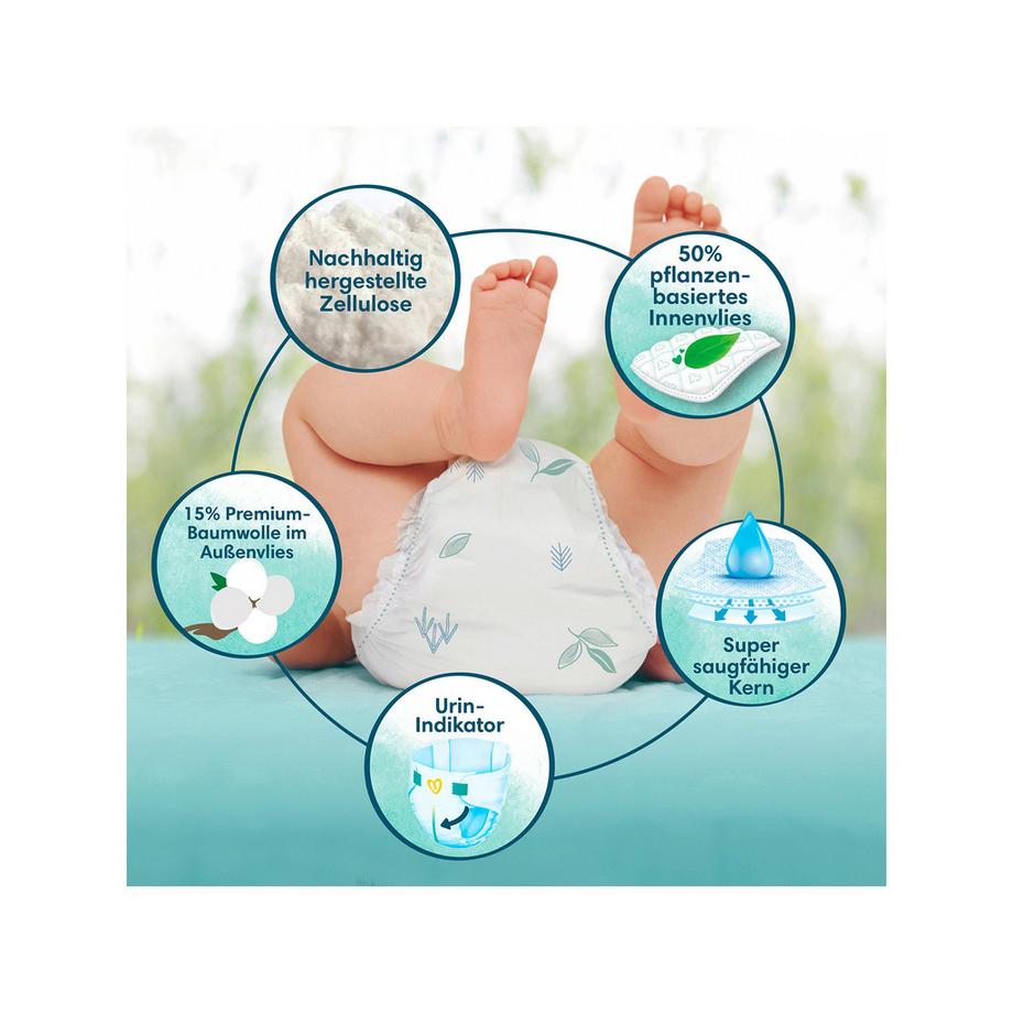 Pampers  Harmonie Gr.2 Mini 4-8kg Boîte mensuelle 