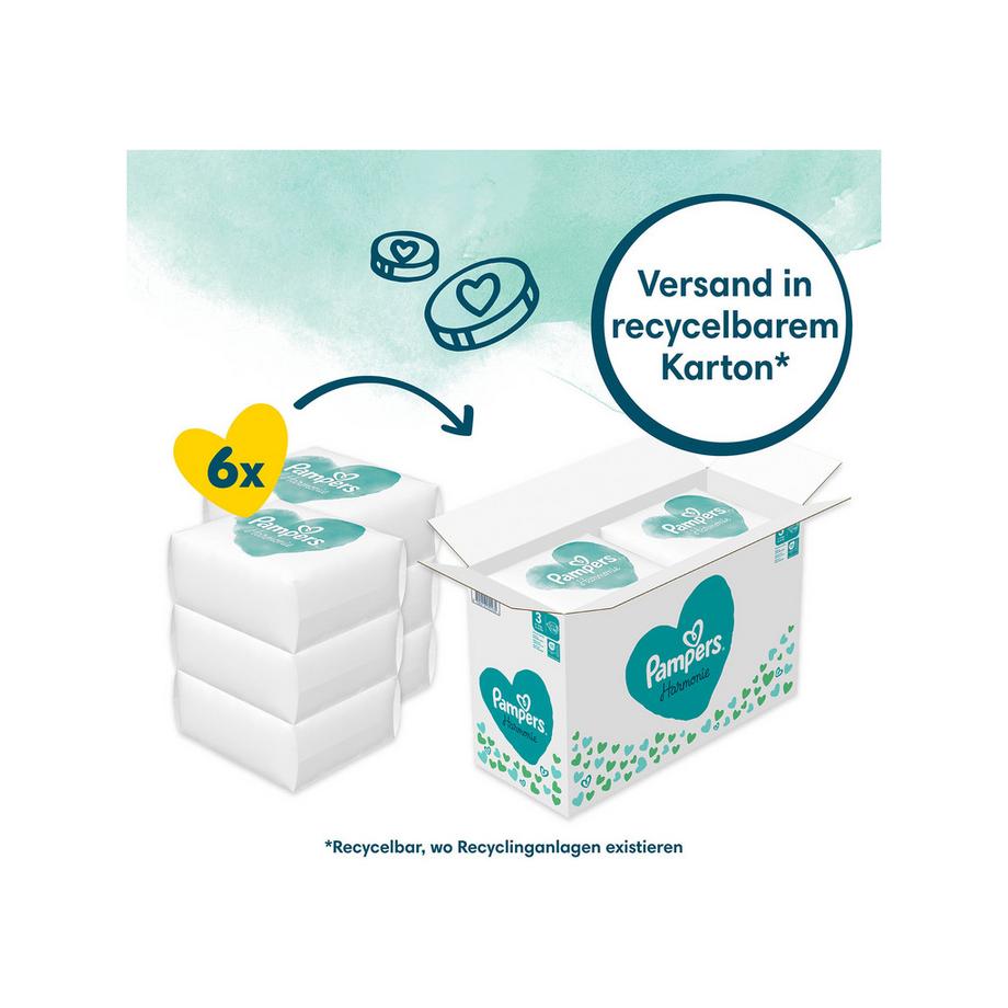 Pampers  Harmonie Gr.3 Midi 6-10kg Boîte mensuelle 