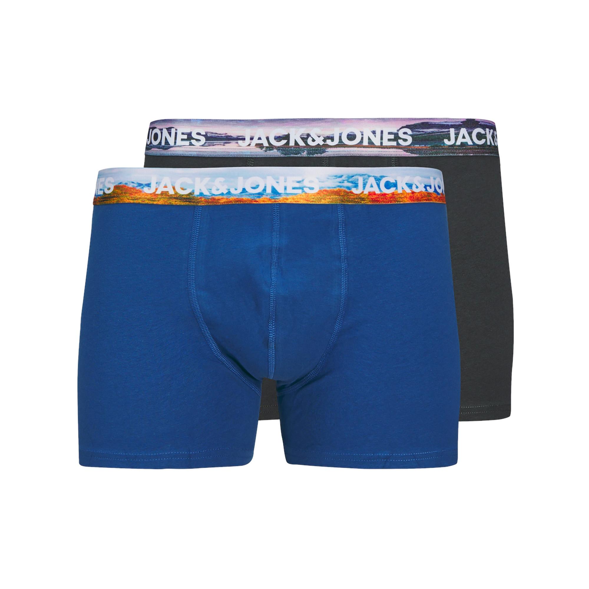 JACK & JONES JACWAYNE SOLID TRUNKS 2P Lot de 2 boxers 