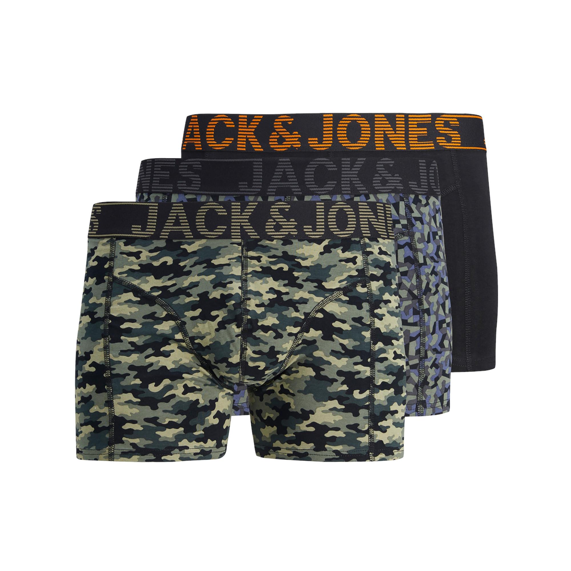 JACK & JONES JACHUGO SKULLS TRUNKS 3P Lot de 3 boxers 
