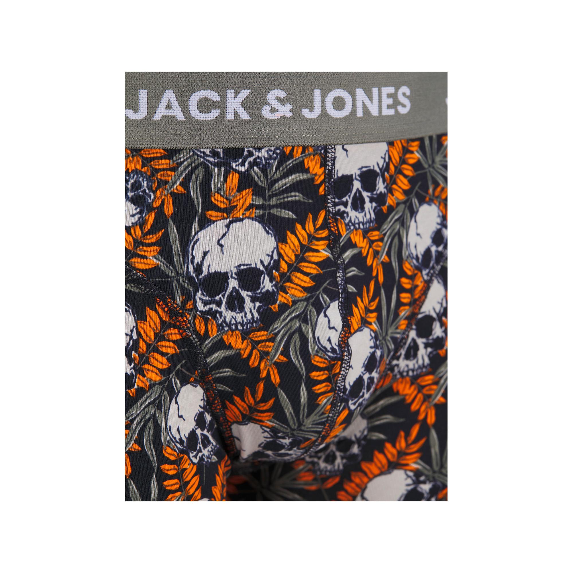 JACK & JONES JACHUGO SKULLS TRUNKS 3P Culotte, 3-pack 
