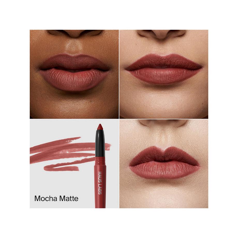 Haus Labs Le Monster Lip Crayon Vegan Lipstick And Lip Liner Crayon À Lèvres 