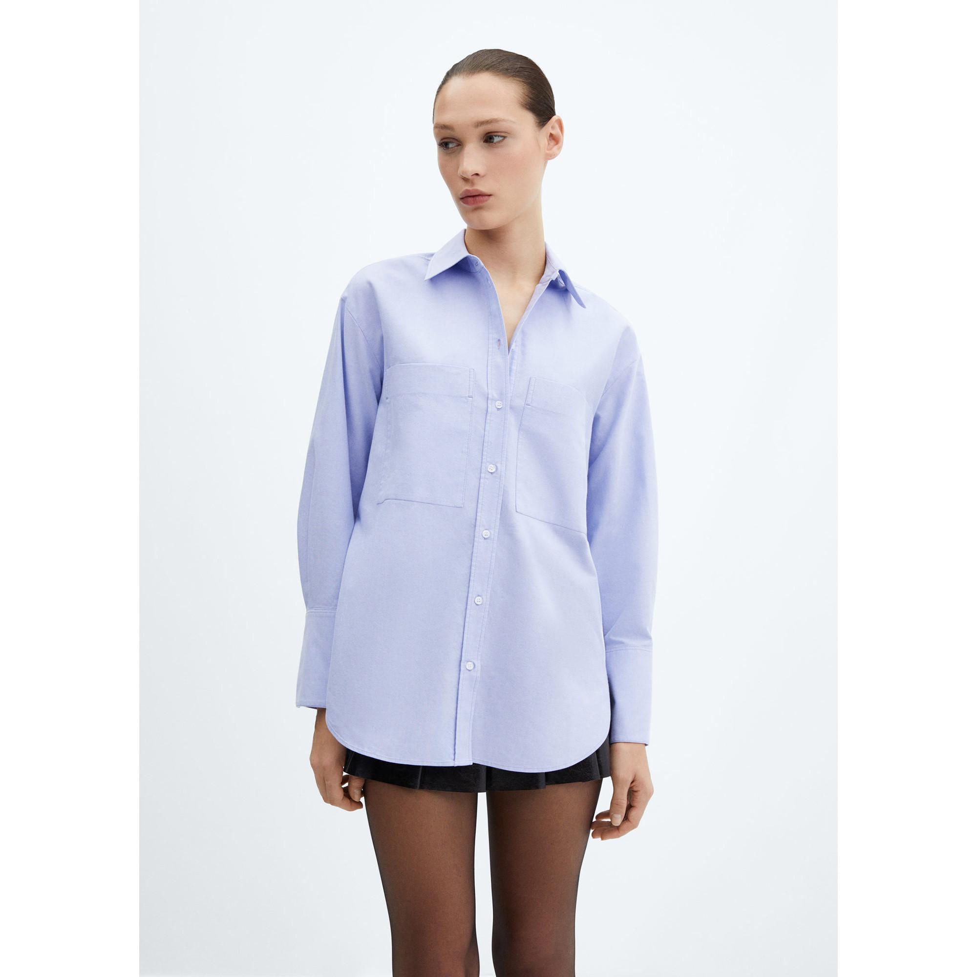 Image of Shirt, Langarm Damen Saphirblau S