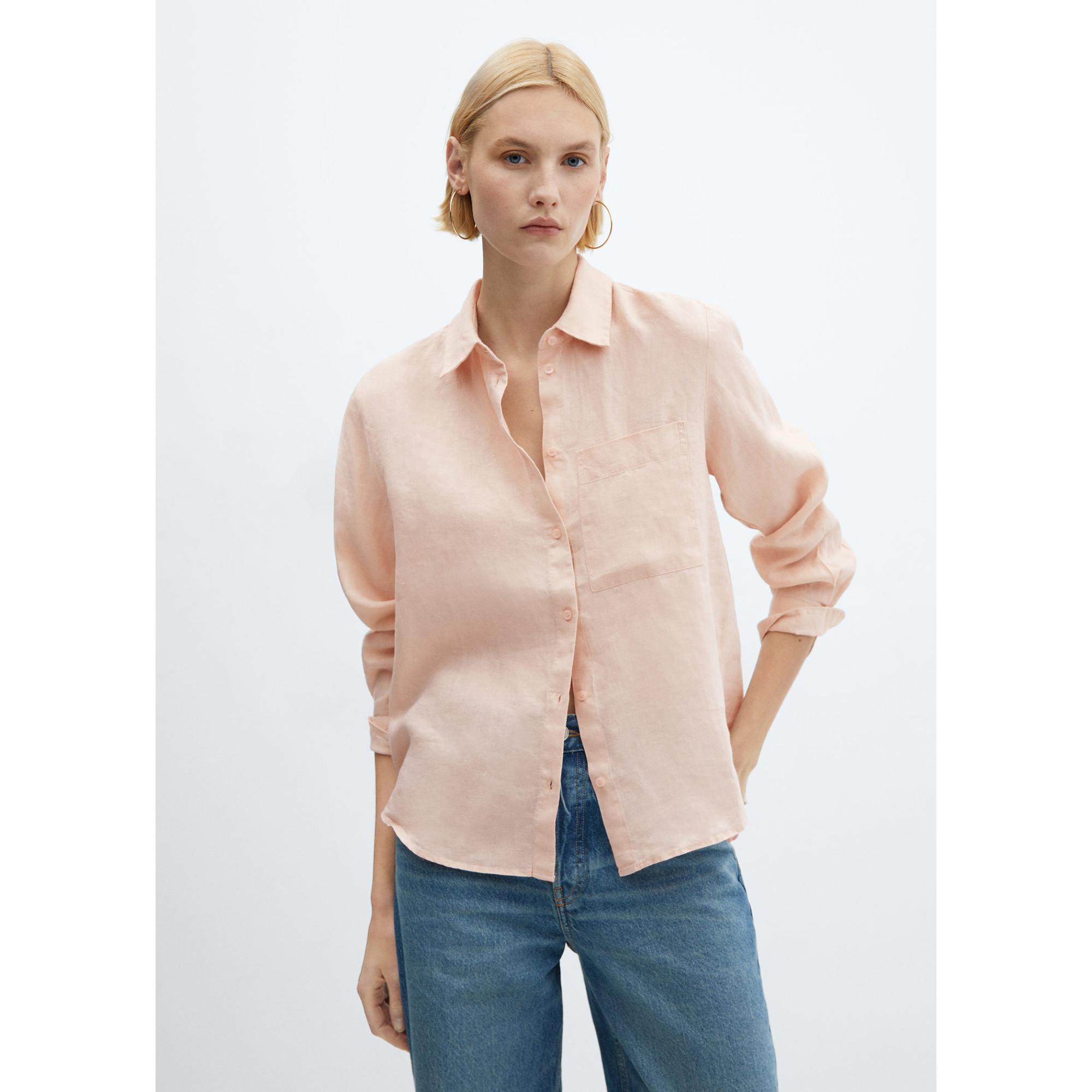 Image of Shirt, Langarm Damen Altrosa M