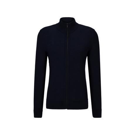 BOSS ORANGE Sweatcardigan Full Zip Stehkragen  