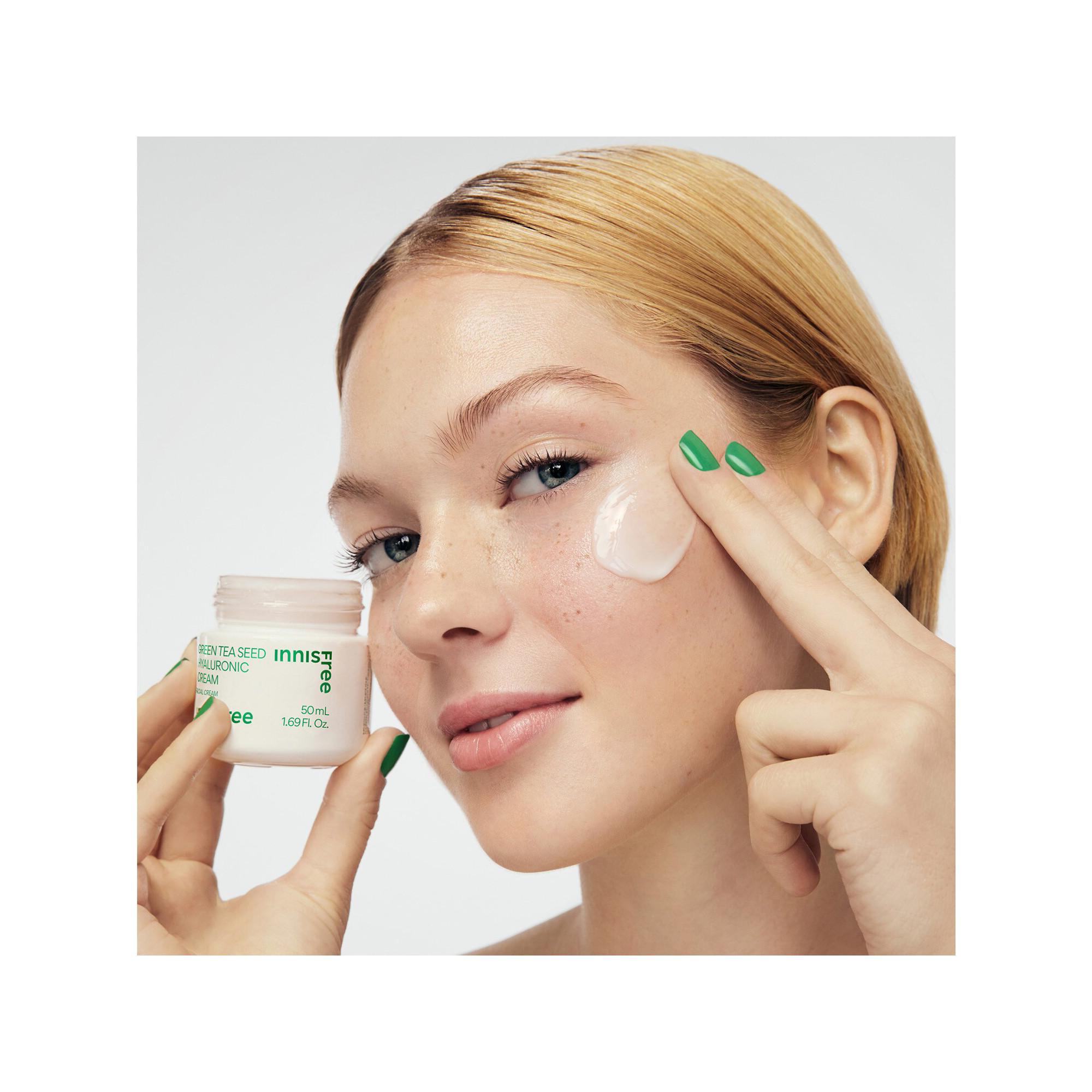 innisfree  Crème Hydratante à l'Acide Hyaluronique et au Thé Vert - Crème Hydratante 