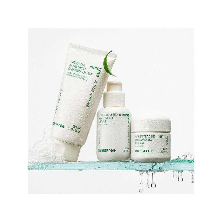 innisfree  Crema idratante con acido ialuronico e tè verde - Crema idratante 