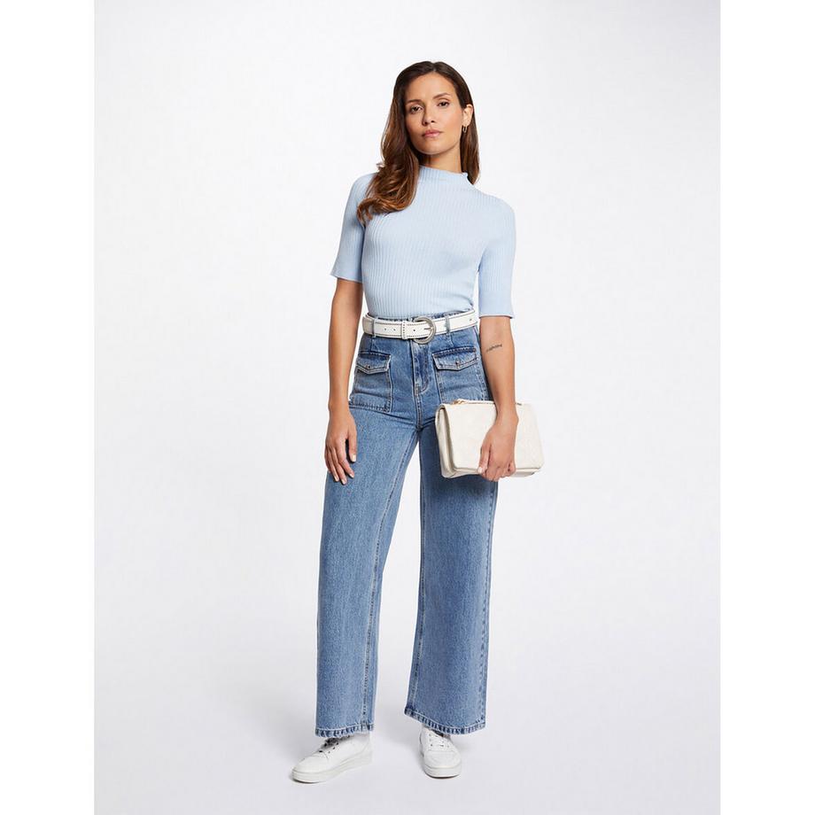 MORGAN High Waist Wide Leg Jeans  