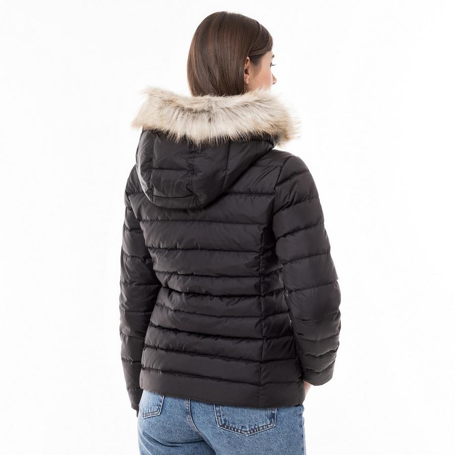 TOMMY JEANS Giacca imbottita con collo in pelliccia sintetica  